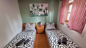 Waldferienhaus 98 im bayerischen Waldferiendorf I 3 Schlafzimmer I Lagerfeuerplatz