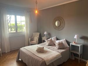 Maisons de vacances Maison en pleine campagne avec piscine : photos des chambres