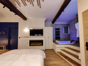 Appartements LA BULLE ROMANTIQUE, Suite avec jacuzzi privatif : photos des chambres