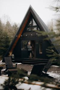 Two Black Cabins