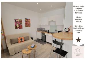 Douceur de Sainté - appartement cosy 2-4 personnes centre