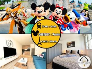 Appartements Cartier Disney 7min Train 6min Paris parking : photos des chambres