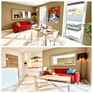 Studio with patio - steps away from Center