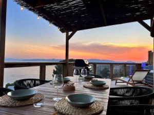 Mobil home vue exceptionnelle et spa - Domaine de lIle dOr