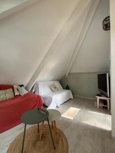 Maisons de vacances L Oree de la Pinede Hardelot Plage a 800 metres de la mer sous les pins : photos des chambres