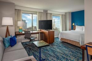 Queen Studio with Sofa Bed room in Residence Inn by Marriott Boston Harbor on Tudor Wharf