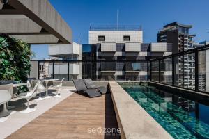 Apto moderno c piscina próximo ao Shopping BIA035