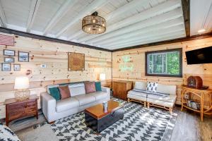 Private Island Home in Belding with Dock and Grill!