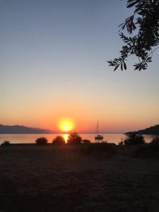 Canvas Tent Near The Agean Sea