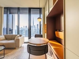 Modern Studio at Upside Living, Business Bay with Burj Khalifa View