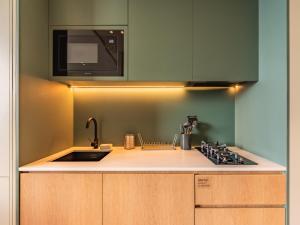 Modern Studio at Upside Living, Business Bay with Burj Khalifa View