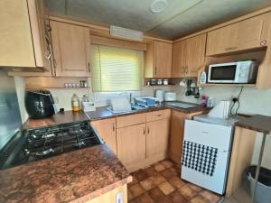 Mark and Teresas 8 berth caravan on Coral Beach Ingoldmels