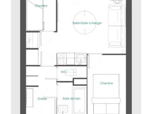 Charmant appart 2P cabine, rénové, balcon, parking gratuit, pied des pistes - FR-1-755-22