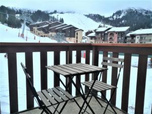 Valmorel: Appt 32m², skis aux pieds, balcon, casier à skis - FR-1-356-486