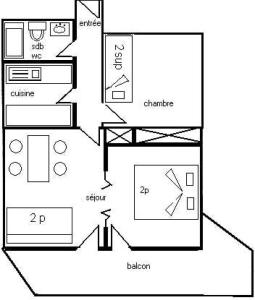 Résidence Le France - 2 Pièces divisible 6 pers - LE FRANCE - 721FR - PLAGNE CENTRE MAE-9604