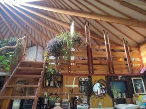 Maisons de vacances Grande YOURTE dans les jardins d-Amagaia : photos des chambres