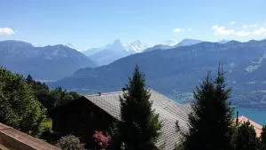 Chalet Hinkelstein in Beatenberg traumhafte Aussicht auf Eiger, Mönch & Jungfrau - Sundlauenen