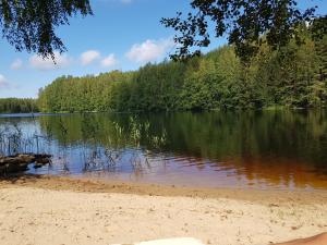 Järvenrantamökki Orivedellä, palju, grillikota
