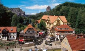 3 star hotell Amselgrundschlösschen Kurort Rathen Saksamaa