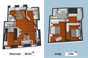 Appartements Appartement de 80 m2 en centre-ville proche parking gratuit : Appartement 2 Chambres