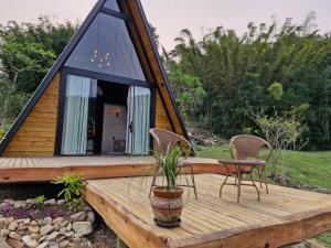 Chalé do lago para casais Fazenda Serramar