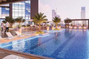 Comfortable 2-BR apt in JVC, Dubai with Balcony