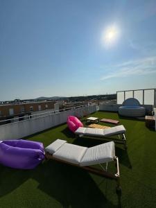 Appartements Luxueux 5 pc, Jacuzzi, rooftop, terrasse, clim : photos des chambres