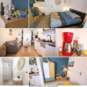 CHATEL - Centre Ville - 1 Lits - Canapé convertible - Chambre communicante - Parking Proche - Géré par PrestaZen'Services - 默兹河畔凡尔登