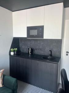 Black and white loft apartment