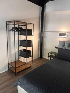 Black and white loft apartment