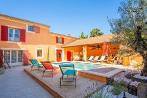 Villas Ancien Moulin avec piscine proche Isle-sur-Sorgue : photos des chambres