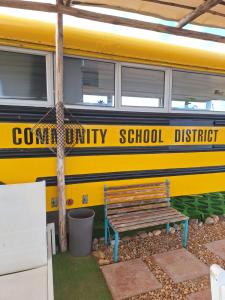 Yellow Karoo school bus