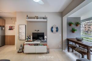 Apto moderno e confortável 190m da praia JSR112