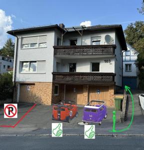 Ferienwohnung "Jumbo" in Coburg ! - 100mq im OG1 mit Privatparkplatz & Balkon