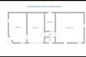 Maisons de vacances Gite T3 Escale en Vienne, Maison plain-pied 5 pers, Futuroscope, Aquascope : photos des chambres