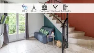 Le Duplex , Proche Gare RER, Parking, Arrivée autonome - 帕莱索