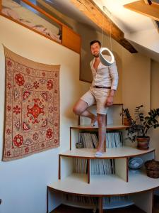 Guestrooms, rooftop with garden, spacious living room, character and fireplace