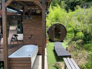 1棟貸し サウナ&持込バーベキュー 露天風呂 囲炉裏 古民家 さえずり