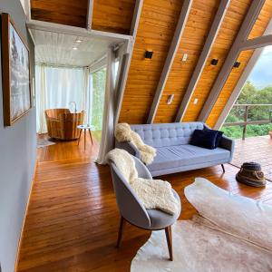Casa Di Legno Cabana incrível com vista para as montanhas
