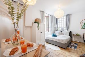 Appartements Grand studio 34m2, Paris Disneyland, Aeroport CDG, Parc Asterix, Gare de Chelles Gournay : photos des chambres