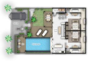 2 Bedroom Villa with Pool Seminyak with Car Park