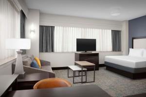 Corner King Studio Suite - Non-Smoking room in Homewood Suites Dallas Downtown