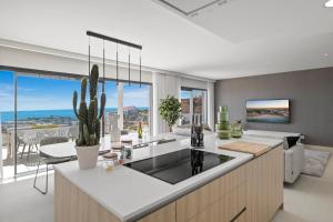 Nieuwbouwappartement La Cala de Mijas - 2 slaapkamers - uitzicht op golf en zee