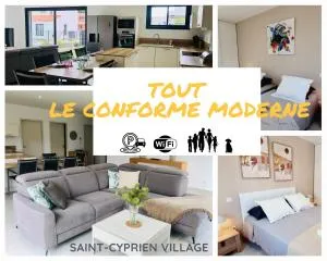 Villa Moderne St Cyprien Village - 阿莱尼阿