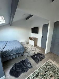 Villas Sublime maison de 2 etages avec cour : photos des chambres
