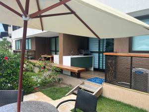 Flat térreo - Porto de Galinhas PE - Condomínio CUPE BEACH LIVING - pé na areia