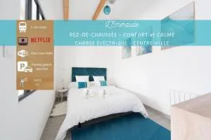 L'Emeraude Rez-de-chaussée - Parking privé -Zapart'Hôtels - Audeville