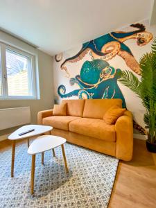 Appartements L-Octopus - Appartement 2 adultes 2 enfants Jardin, proche centre et Plage : photos des chambres