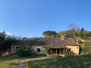 DREAM HOUSE in front of CHATEAU DE BEYNAC in Perigord , Dordogne