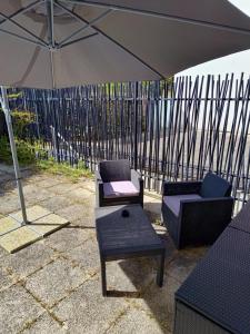 Studio avec grande terrasse gare Sud